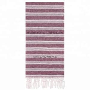 Serviette de bain à Double rayures 2 couleurs, serviette de plage, e27, offre spéciale, haute qualité, 100 coton, vente en gros, 20 couleurs différentes - Product Image 3