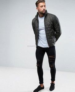 แจ็กเก็ตขนเป็ดบุนวมผ้าไนลอนสำหรับผู้ชายเสื้อปักเป้าระบายอากาศได้สีกากีสำหรับผู้ชาย - Product Image 4