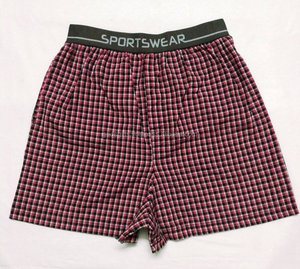 Boxer en coton pour hommes, short tissé, court à carreaux, OEM, vente en gros, tirupur en ligne - Product Image 3