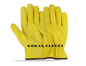Guantes de seguridad de cuero de piel de cabra suave de alta calidad Tamaño XL Guantes de conductor de aparejo Construcción al aire libre 5 Guantes de soldadura de protección - Product Image 3