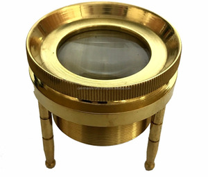 Boucle nautique antique loupe artisanale Calvin métal Art Rare laiton massif poli nouveauté idée cadeau ancien artisanat - Product Image 1