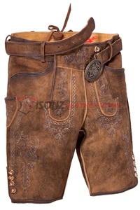 Pantalones Lederhosen Bávaros de Estilo Vintage Personalizados para Hombre, de Cuero Genuino, Estilo Alemán/Austriaco, con Tirantes, Traje Tradicional Alemán - Product Image 5
