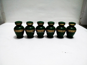 Urne de crémation en nacre de style américain en laiton doré Mémorial en métal indien des cendres de bébé Souvenir funéraire - Product Image 4