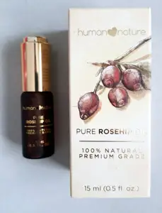 Human Nature Pure Rosehip Oil 100% Natural Premium Grade 15ml for Stretchmarks, Blemishes, Scars