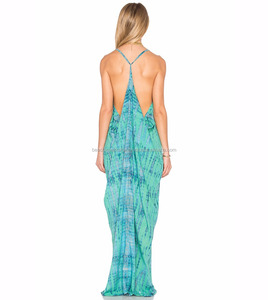 Robe Maxi Bali légère et ample pour femmes, vêtements d'été, à bretelles Spaghetti, fixation à cravate - Product Image 2