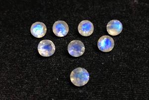 Haute qualité 8mm naturel arc-en-ciel pierre de lune AAA cristal à facettes pierre précieuse haute blanc IGI certifié compétitif pierres précieuses en vrac - Product Image 4