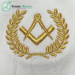 Masonic Regalia 100% ผ้าฝ้ายสแควร์ที่สวยงามเข็มทิศ - Product Image 6