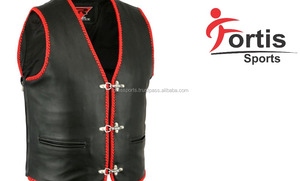 Chaleco de cuero para motocicleta para hombre, alta calidad - Product Image 2