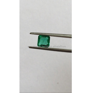 Esmeralda natural colombiana de calidad AAA 4,9*4,8 MM corte esmeralda excelente brillo y color verde perfecto certificado IGI - Product Image 4