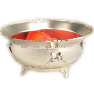 Bol en métal aluminium de forme ronde Bol en métal pour dessus de table Bol de service de luxe Décoratif de table de mariage - Product Image 5