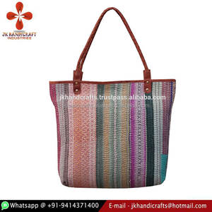 Bolso de hombro tradicional Kantha vintage - Product Image 2