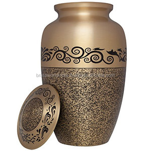 Royal Green American Style Cremation Urn Brassworld Suministros funerarios de la India - Product Image 5