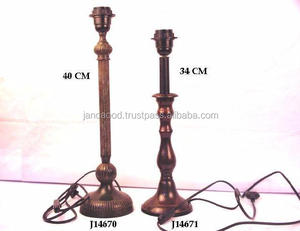 ฐานโคมไฟทองเหลืองลายเส้นแนวตั้งโคมไฟตกแต่งบ้าน - Product Image 3