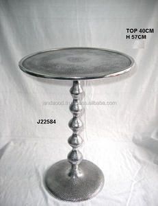 Mesa de Metal, Mesa de Aluminio Fundido con Acabado de Espejo, Decoración del Hogar, Muebles Metálicos Pequeños, Mesa de Metal - Product Image 3