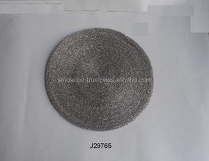 Manteles individuales y posavasos de cuentas de vidrio plateado de alta calidad con diferentes colores y patrones, manteles de mesa, vajilla, tapete para servir en el hogar - Product Image 3