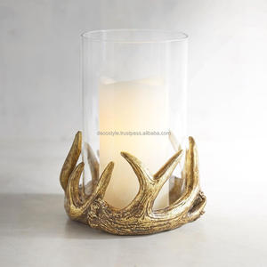 Portavelas de cristal con cabeza de ciervo pequeño - Product Image 5