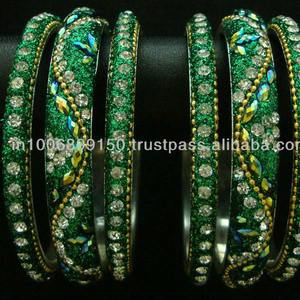 Juego de 6 pulseras vintage de cristal indio, 2019 - Product Image 2