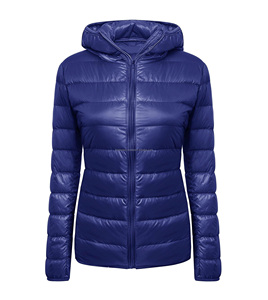 Abrigo ligero con capucha para niña, ropa de abrigo, chaqueta de plumas acolchada/chaqueta de burbujas - Product Image 3