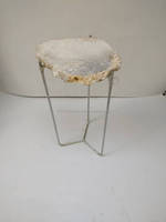 Table d'appoint carrée avec plateau en marbre