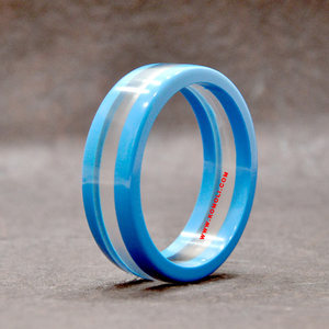 Costume en résine transparente verte pour femme, bracelets carrés, design tendance, nouvelle collection - Product Image 3