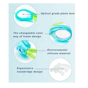 SAEKO-Gafas de natación de seguridad antiniebla, de silicona, para niños - Product Image 4