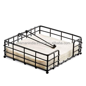 Metal Wire <b>Black</b> Napkin Holder Farmhous Napkin Holder for Tables - Product Image 1