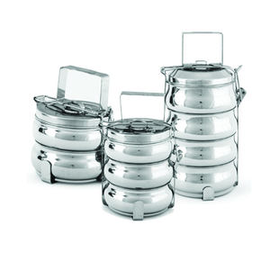 Boîte à LUNCH en acier inoxydable, STYLE bombe indien, cercueil bureau boîte à LUNCH - Product Image 1