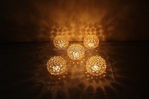 KHAN EXIMPO ถ้วยคริสตัลสีทอง,เชิงเทียนชาสำหรับโต๊ะกาแฟงานแต่งงานโต๊ะสำนักงานตกแต่งกลาง - Product Image 4