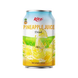 Meilleure vente de boisson gazeuse au jus d'ananas fabriquée au Vietnam 330ml emballage en aluminium purée riche en vitamine C fabriquée à la main avec de vrais fruits - Product Image 3