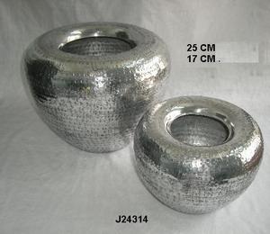 Vase à fleurs carré et martelé à motifs, 1 pièce, fait à la main, polissage miroir, en feuille d'aluminium, décor de maison, Vases d'artisanat en métal - Product Image 6