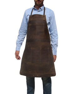 Nouveau Cuir Travail Chef Réalisé à L'aide de Cuir Véritable Barman Tablier LTL-0003 - Product Image 4