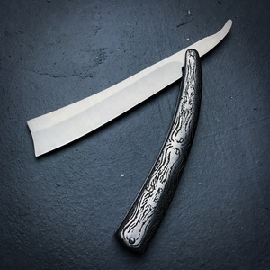 Maquinilla de afeitar recta de acero damasco, superventas - Product Image 1