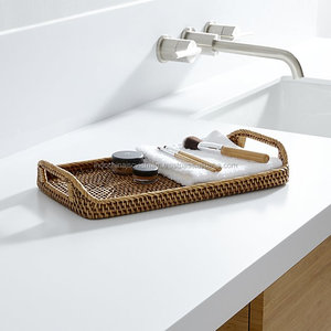 Bandeja de mimbre Rectangular para servir, con asas en ambos lados - Product Image 6
