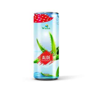 Sabor a Coco Aloe Vera Jugo de frutas y verduras Refresco saludable con pulpa en lata - Product Image 3