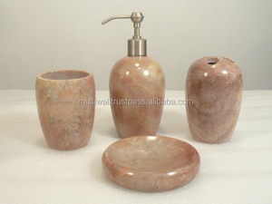 Luxury Marble <b>Bathroom</b> Decorations <b>Bathroom</b> <b>Accessories</b> <b>Set</b> of 4 Pc for Home Use - Product Image 6