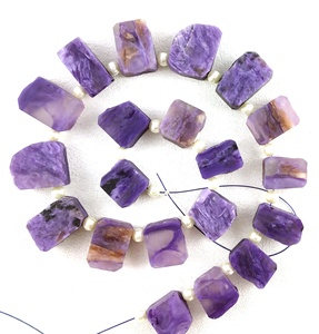 Piedras preciosas de Charoite púrpura Natural para mujer, piedra de regalo de forma irregular sin tratar, fabricación de joyas, 20 Uds. - Product Image 1