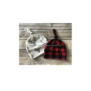 CPSC Certified High Quality 100% Organic Baby Beanie Knot Hat with Company Logo - Product Image 1