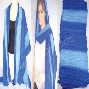 Bufanda de seda arrugada elegante/Tie & Die Bufanda de satén impresa Diseñador digital Algodón Longitud cuadrada para la temporada de primavera - Product Image 1