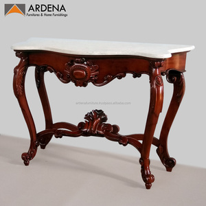 Phong cách cổ điển thanh lịch đá cẩm thạch hàng đầu Giao diện điều khiển bảng gỗ Đồ NỘI THẤT PHÒNG khách-java đồ nội thất bằng gỗ cổ châu Âu kết thúc rắn - Product Image 2