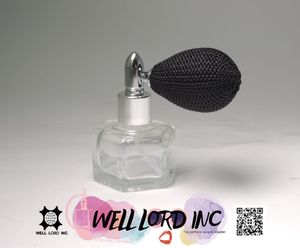 Atomizador de bombilla de perfume de vidrio hexagonal de 8ml con tapa de rosca Manejo de superficie de impresión de pantalla - Product Image 4