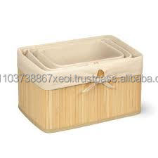 ตะกร้าถาดไม้ไผ่/ตะกร้าเก็บไม้ไผ่/ราคาที่ดีที่สุด - Product Image 4