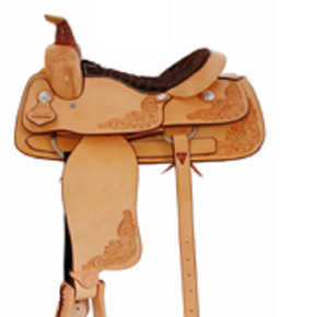 Selle occidentale en cuir 100% pour course hippique, Collection Exclusive - Product Image 5