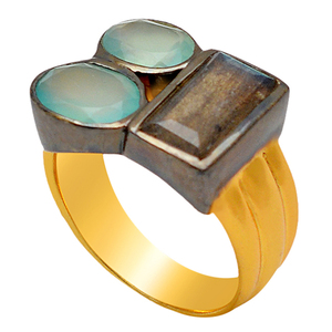 แหวนเงินสเตอร์ลิงทำมือของ925เครื่องประดับใหม่ล่าสุดดีไซน์หรูหรา - Product Image 2