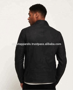 Veste en cuir véritable et en peau de mouton pour hommes, nouveau design à la mode, personnalisé, de qualité supérieure, - Product Image 5