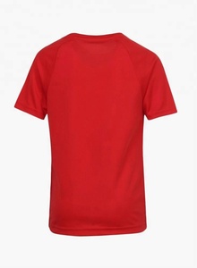 2024 RIOLEAF Logo personnalisé 100% Polyester T-Shirts garçons/filles col rond tricoté décontracté à manches courtes écologique 180g sérigraphie - Product Image 3