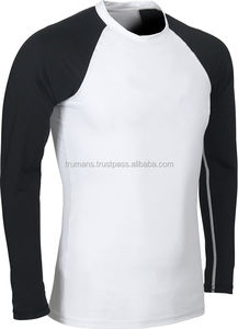 Men's <b>Long</b> <b>Sleeve</b> <b>Rash</b> Guard <b>Vest</b> Base Layer BJJ Training Gear for Swimming & Fitness Martial Arts Wear - Product Image 2