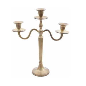<b>Gold</b> Three Arms <b>Candelabra</b> Available - Product Image 1