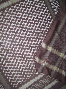 Diseño de la hoja viscosa árabe pañuelos en la cabeza de keffiyeh - Product Image 4