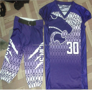 Uniforme de football personnalisé authentique des équipes des collèges américains maillots cousus unisexe avec motif numérique pantalon de sport bon marché hauts - Product Image 1
