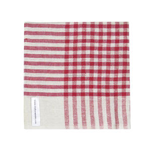 Servilletas de mesa de lino y algodón a cuadros hechas a mano personalizadas de la India, servilletas de cocina - Product Image 4